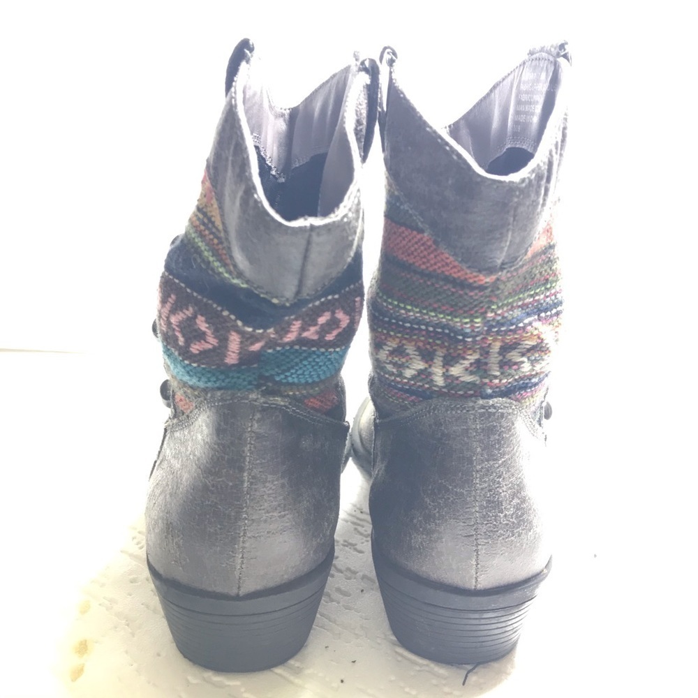 Steve Madden tribe design western botties 7.5 gray - Picture 3 of 6
